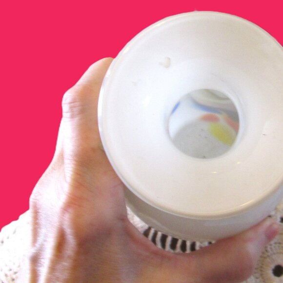 Vintage Art glass "Snowflake" series by Dalian Glass Co. circa 1960s - Picture 4 of 6